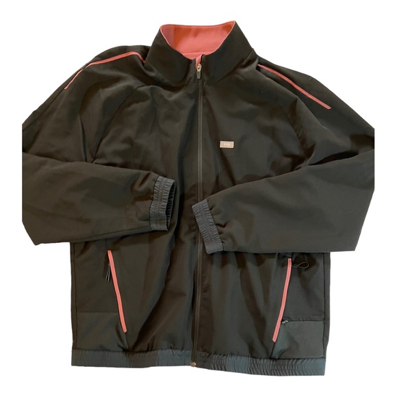 Figs Technical Collection Jacket Front Zip Black with Pink Detail XXL - Picture 12 of 15